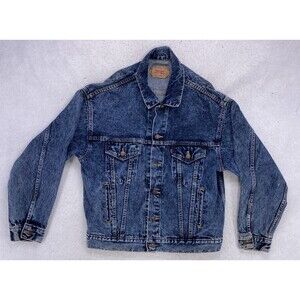 Levi's Denim Trucker Jacket Men's Medium Blue 70507 Made in USA Vintage 1980's